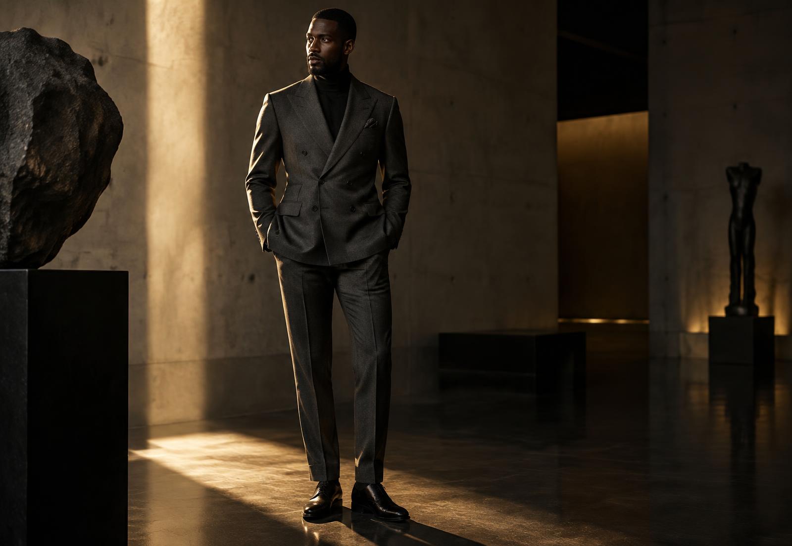 A gentleman in refined tailoring